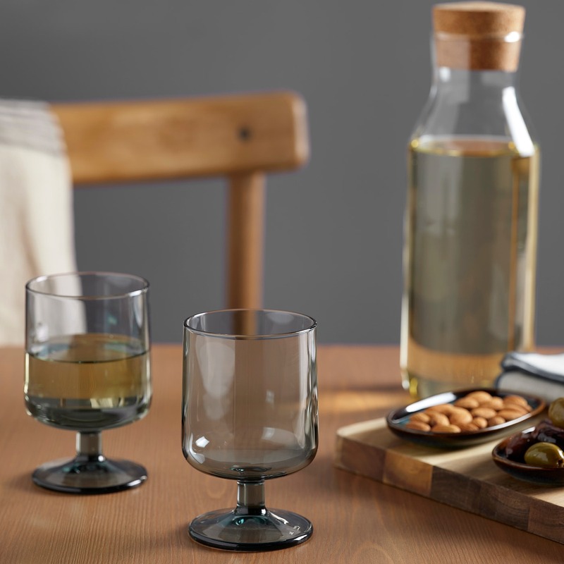 جام شیشه ای پایه دار  ایکیا مدل IKEA OMBONAD-10504646